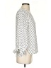 CeCe 100% Polyester Polka Dots Ivory 3/4 Sleeve Blouse Size S - photo 4