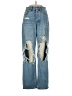 Aeropostale Hearts Blue Jeans Size 00 - photo 1
