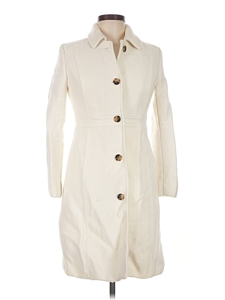 Pre-owned Jcrew Trenchcoat In Ivory