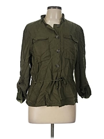 White House Black Market 3/4 Sleeve Button-Down Shirt (view 1)
