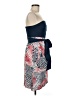 Odille 100% Cotton Print Blue Cocktail Dress Size 6 - photo 4