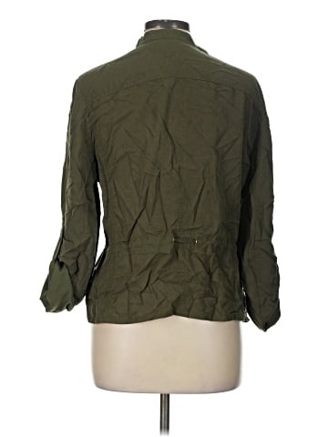White House Black Market 3/4 Sleeve Button-Down Shirt (view 2)