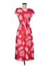 Talbots Tropical Red Casual Dress Size 8 - photo 1