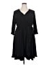 Lane Bryant Solid Black Casual Dress Size 18 - 20 Plus - photo 1