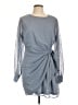 Lulus 100% Polyester Gray Casual Dress Size XL - photo 1