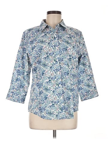 L.L.Bean 3/4 Sleeve Button-Down Shirt (view 1)