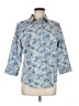 L.L.Bean Paisley Blue 3/4 Sleeve Button-Down Shirt Size M - photo 1