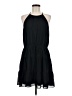 Naked Zebra 100% Polyester Solid Black Casual Dress Size M - photo 1