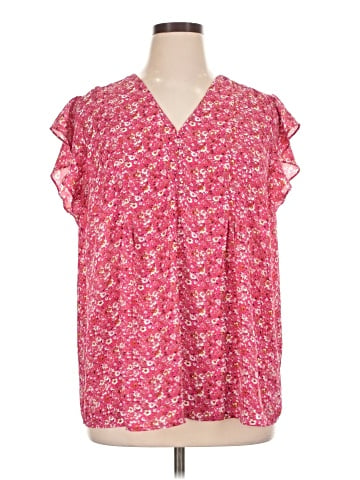Cynthia Rowley TJX Short Sleeve Blouse (view 1)
