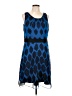 The Limited 100% Polyester Graphic Blue Cocktail Dress Size 12 - photo 1