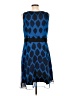 The Limited 100% Polyester Graphic Blue Cocktail Dress Size 12 - photo 2