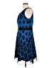 The Limited 100% Polyester Graphic Blue Cocktail Dress Size 12 - photo 5