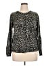 Croft & Barrow 100% Acrylic Animal Print Gray Pullover Sweater Size XL - photo 1