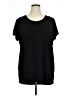 Fervour Solid Black Short Sleeve T-Shirt Size XL - photo 1