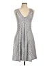 Max Studio Chevron-herringbone Gray Casual Dress Size L - photo 1