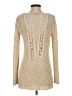 Mizumi Metallic Ivory Pullover Sweater Size S - photo 2