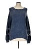Blu Pepper 100% Cotton Blue Pullover Sweater Size L - photo 1