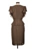 Escada 100% Silk Brown Cocktail Dress Size EU 38 / US 8 - photo 2