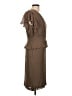Escada 100% Silk Brown Cocktail Dress Size EU 38 / US 8 - photo 4