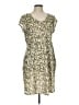 The North Face 100% Polyester Animal Print Tan Casual Dress Size L - photo 1