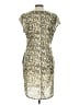 The North Face 100% Polyester Animal Print Tan Casual Dress Size L - photo 2