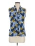 Anne Klein Blue Sleeveless Blouse Size M - photo 1