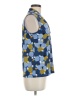 Anne Klein Blue Sleeveless Blouse Size M - photo 4
