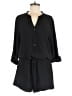 The Fisher Project 100% Silk Solid Black Romper Size M - photo 1