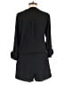 The Fisher Project 100% Silk Solid Black Romper Size M - photo 2