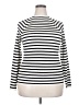 Nine West Stripes White Turtleneck Sweater Size XXL - photo 1