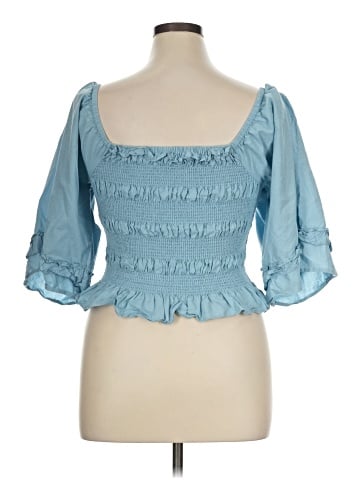 Wishing Waves 3/4 Sleeve Blouse (view 2)