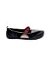 Earth 100% Leather Color Block Black Flats Size 8 1/2 - photo 1