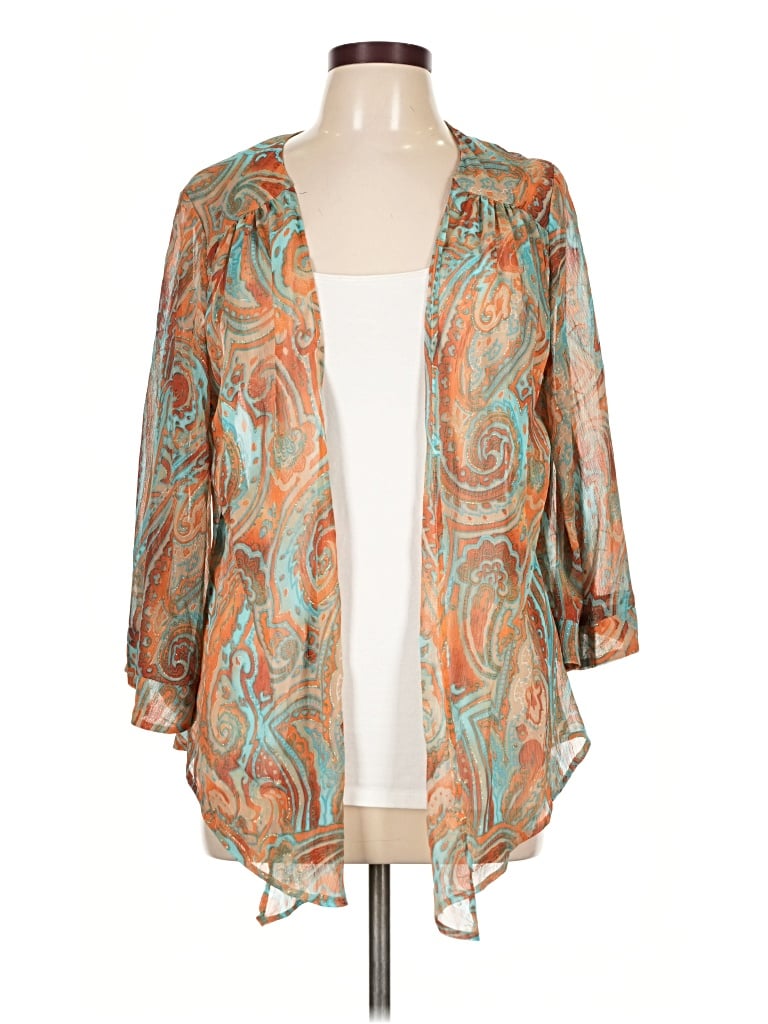 Pre-owned Veronica M Kimono In Teal