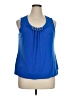 Alfani Blue Sleeveless Blouse Size XL - photo 1
