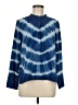 J.Crew 100% Silk Blue Long Sleeve Turtleneck Size M - photo 1