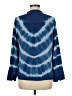 J.Crew 100% Silk Blue Long Sleeve Turtleneck Size M - photo 2