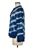 J.Crew 100% Silk Blue Long Sleeve Turtleneck Size M - photo 5