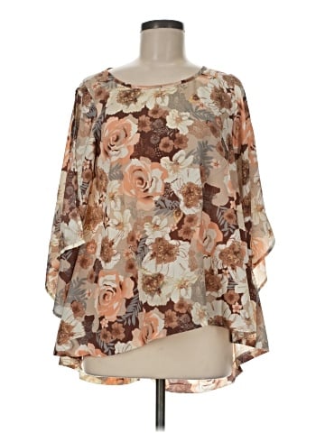 Twelve by Twelve 3/4 Sleeve Blouse (view 1)