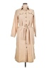 DKNY 100% Polyester Tan Casual Dress Size 12 - photo 1