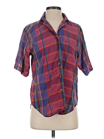 Joan Harper Short Sleeve Button-Down Shirt (view 1)