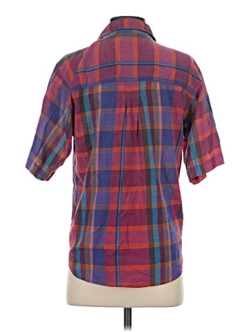 Joan Harper Short Sleeve Button-Down Shirt (view 2)
