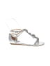 Badgley Mischka Silver Sandals Size 10 - photo 1