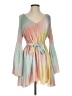 Wildfox 100% Polyester Tie-dye Multi Color Green Casual Dress Size Sm (1 or S) - photo 1