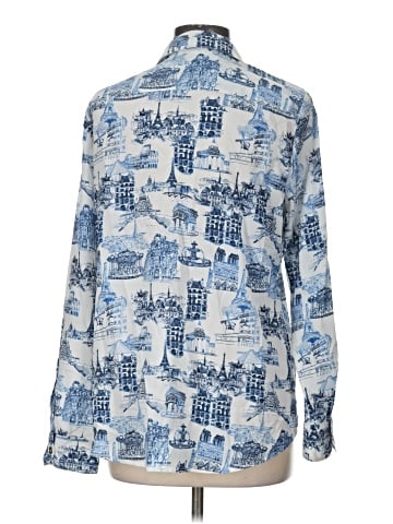 Karl Lagerfeld Paris Long Sleeve Button-Down Shirt (view 2)