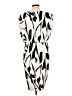 Express 100% Polyester Graphic Ivory Casual Dress Size L - photo 2
