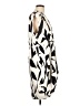 Express 100% Polyester Graphic Ivory Casual Dress Size L - photo 4