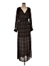 LA Made 100% Polyester Paisley Brown Casual Dress Size M - photo 1