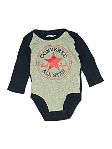 Converse Long Sleeve Onesie (view 1)