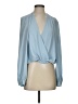 Lovers + Friends 100% Polyester Blue 3/4 Sleeve Blouse Size S - photo 1
