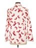 Gap Outlet Print Ivory Long Sleeve Blouse Size M - photo 2
